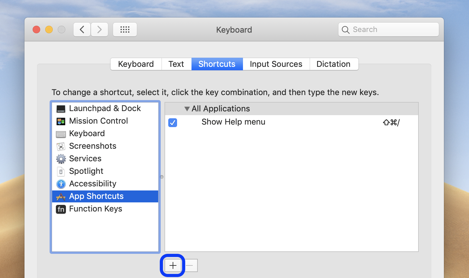 how do you see keys for fonts on mac
